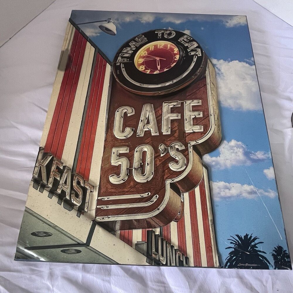 50’s Cafe Metal Sign Retro Wall Art For Home